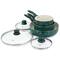 Gibson Home® 11-Piece Green Gazebo Ceramic Nonstick Aluminum Cookware Set